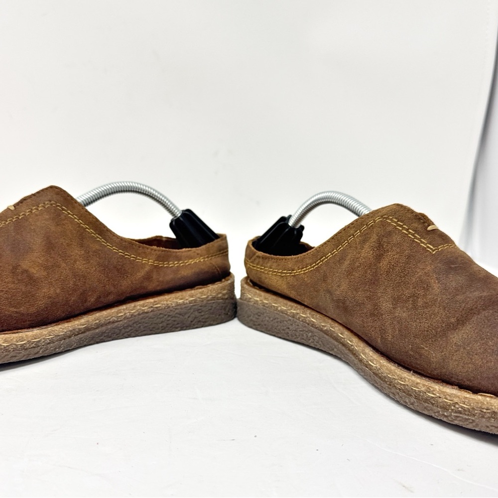 Born Seanna Distressed Suede Leather Slip On Clogs Brown Size 8.5 - Picture 6 of 12